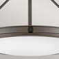 Preview: Elstead Collier Deckenleuchte E14 4-fach Schwarzes Oxid Glas klar mit Luftbläschen