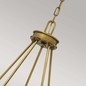 Preview: Elstead Collier Kronleuchter E27 5-fach Heritage Messing