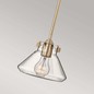 Preview: Elstead Congress Hängeleuchte E27 18cm Gebürstetes Karamell