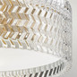 Preview: Elstead Elle Deckenleuchte E27 2-fach Heritage Messing Glas geätzt mit Chevron Muster