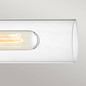 Preview: Elstead Ellison Wandleuchte E27 2-fach Schwarz mit Nickel gebürstet Glas klar IP44