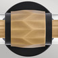 Preview: Elstead Ellison Wandleuchte E27 2-fach Schwarz mit Heritage-Messing Glas klar IP44