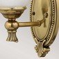 Preview: Elstead Francoise LED Wandleuchte G9 Brüniertes Messing IP44