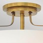 Preview: Elstead Harper Deckenleuchte E27 3-fach 25cm Small Heritage Messing