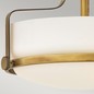Preview: Elstead Harper Deckenleuchte E27 3-fach 25cm Small Heritage Messing
