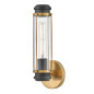 Preview: Elstead Masthead Wandleuchte E27 Heritage Messing und Schwarz IP44