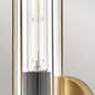 Preview: Elstead Masthead Wandleuchte E27 Heritage Messing und Schwarz IP44