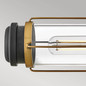 Preview: Elstead Masthead Wandleuchte E27 2-fach Heritage Messing und Schwarz IP44