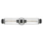 Preview: Elstead Masthead Wandleuchte E27 2-fach Poliertes Chrom und schwarz IP44