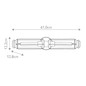 Preview: Elstead Masthead Wandleuchte E27 2-fach Poliertes Chrom und schwarz IP44