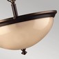 Preview: Elstead Mayflower Hängeleuchte E27 3-fach Ältere Bronze