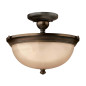 Preview: Elstead Mayflower Deckenleuchte E27 3-fach Ältere Bronze