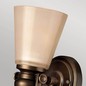 Preview: Elstead Mayflower Wandleuchte E27 Ältere Bronze