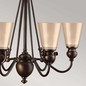 Preview: Elstead Mayflower Kronleuchter E27 6-fach Ältere Bronze