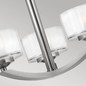 Preview: Elstead Meridian LED Deckenleuchte G9 3-fach Nickel gebürstet
