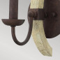 Preview: Elstead Middlefield Wandleuchte E14 Eisenrost