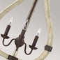 Preview: Elstead Middlefield Kronleuchter E14 3-fach Eisenrost