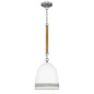Preview: Elstead Nash Pendelleuchte E27 Antikes Nickel Off-White