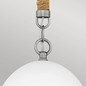 Preview: Elstead Nash Pendelleuchte E27 Antikes Nickel Off-White