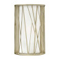 Preview: Elstead Nest Wandleuchte E27 36cm Blattsilber