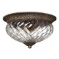 Preview: Elstead Plantation Deckenleuchte E27 3-fach Perle Bronze