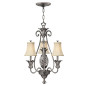 Preview: Elstead Plantation Kronleuchter E14 4-fach Poliertes antikes Nickel