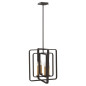 Preview: Elstead Quentin Hängeleuchte E14 4-fach 50cm Buckeye Bronze