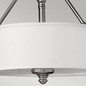Preview: Elstead Sussex Deckenleuchte E27 3-fach Nickel gebürstet