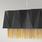 Preview: Elstead Zuma Hängeleuchte E27 6-fach 33cm Satinschwarz, Gold