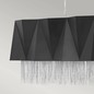 Preview: Elstead Zuma Hängeleuchte E27 6-fach 33cm Satinschwarz, Silber