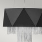 Preview: Elstead Zuma Hängeleuchte E27 6-fach 36cm Satinschwarz, Silber