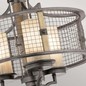 Preview: Elstead Ahrendale Kronleuchter E27 3-fach Amboss-Eisen