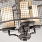 Preview: Elstead Ahrendale Kronleuchter E27 3-fach Amboss-Eisen
