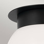 Preview: Elstead Albers Deckenleuchte E27  Schwarz Opalglas