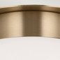 Preview: Elstead Albers Deckenleuchte E27  Champagnerbronze Opalglas rund