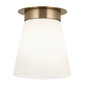 Preview: Elstead Albers Deckenleuchte E27  Champagnerbronze Opalglas