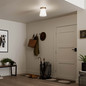 Preview: Elstead Albers Deckenleuchte E27  Champagnerbronze Opalglas