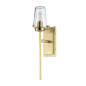 Preview: Elstead Alton Wandleuchte E27 Gebürstetes Messing IP44