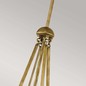 Preview: Elstead Aster Hängeleuchte E14 3-fach Naturmessing