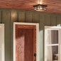 Preview: Elstead Beacon Square Außen-Deckenleuchte E27 2-fach Ältere Bronze IP44 Anti-Meerwasser