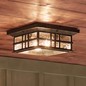 Preview: Elstead Beacon Square Außen-Deckenleuchte E27 2-fach Ältere Bronze IP44 Anti-Meerwasser