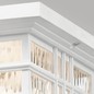 Preview: Elstead Beacon Square Außen-Deckenleuchte E27 2-fach Weiß IP44 Anti-Meerwasser