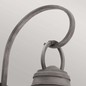 Preview: Elstead Bridge Point Außen-Wandleuchte E27 41cm Verwittertes Zink IP44