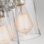 Preview: Elstead Brinley Deckenleuchte E27 3-fach Nickel gebürstet
