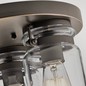 Preview: Elstead Brinley Deckenleuchte E27 3-fach Bronze Nickel gebürstet