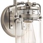 Preview: Elstead Brinley Wandleuchte E27 Nickel gebürstet