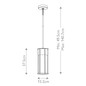Preview: Elstead Camillo Außen-Pendelleuchte E27 Strukturiertes Schwarz IP44