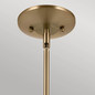 Preview: Elstead Deela Pendelleuchte E27  Champagnerbronze Opalglas
