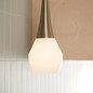 Preview: Elstead Deela Pendelleuchte E27  Champagnerbronze Opalglas