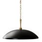 Preview: Elstead Delarosa Pendelleuchte E27  Schwarz und Champagnerbronze Schwarz